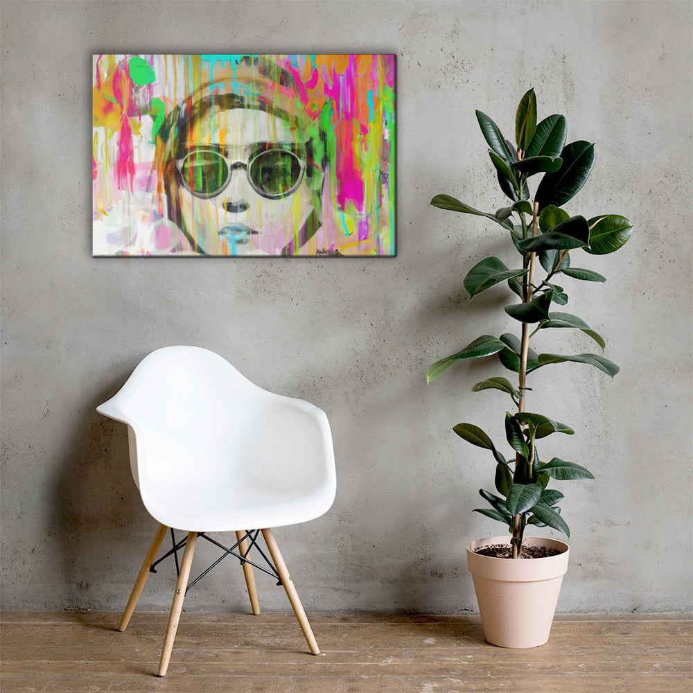 Portraits, Sunglasses, Digital Art, Canvas Print, High Quality Image, For Home Decor & Interior Design