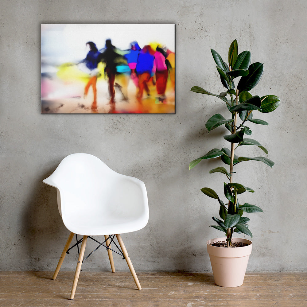 Social Symphony, Portraits, Digital Art, Canvas Print, High Quality Image, For Home Decor & Interior Design