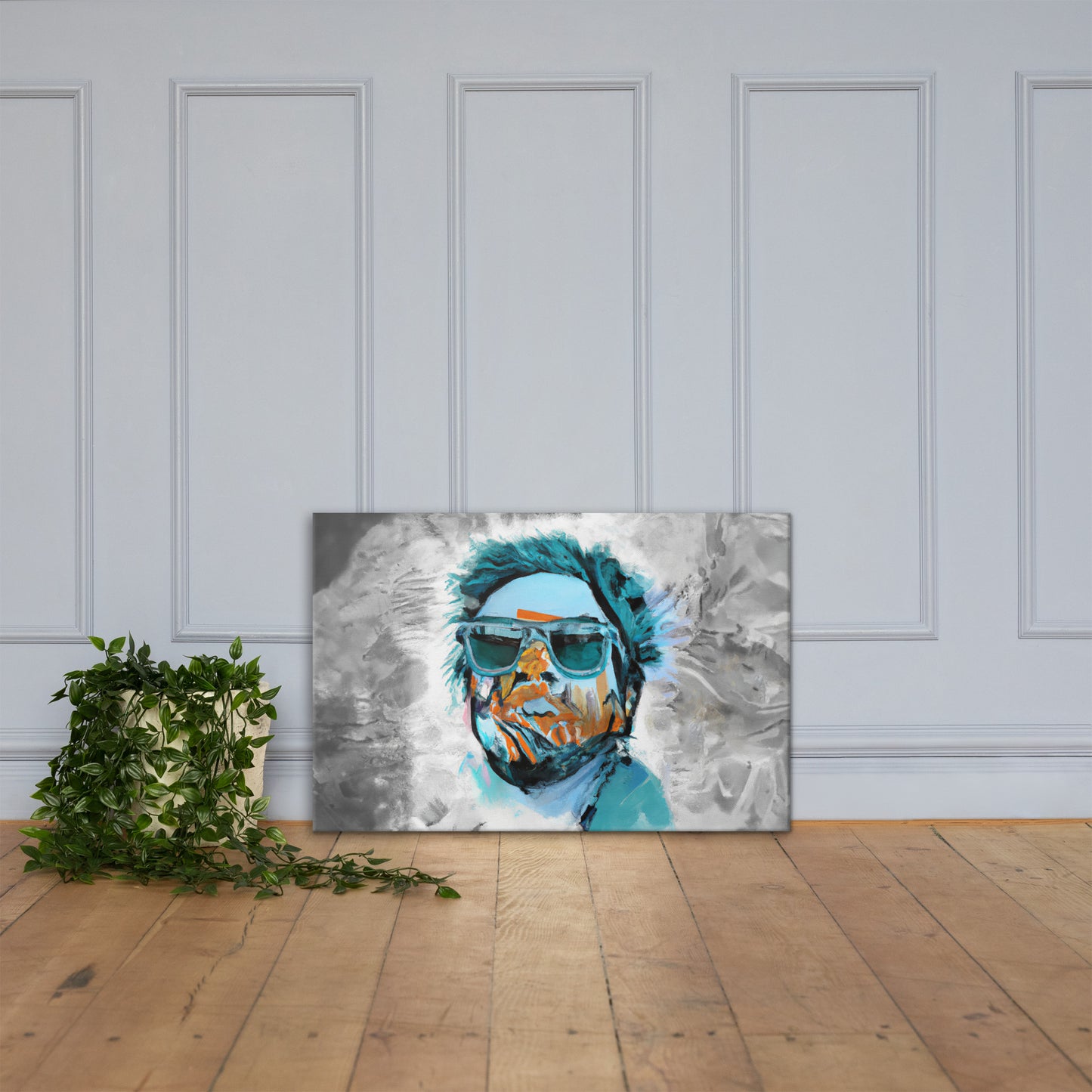 Portraits, Sunglasses, Digital Art, Canvas Print, High Quality Image, For Home Decor & Interior Design