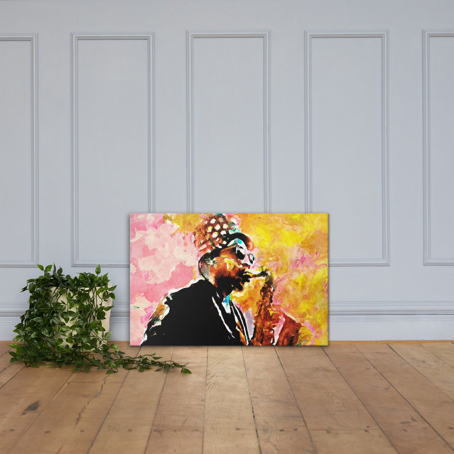 Saxophone Player, Portraits, Digital Art, Canvas Print, High Quality Image, For Home Decor & Interior Design