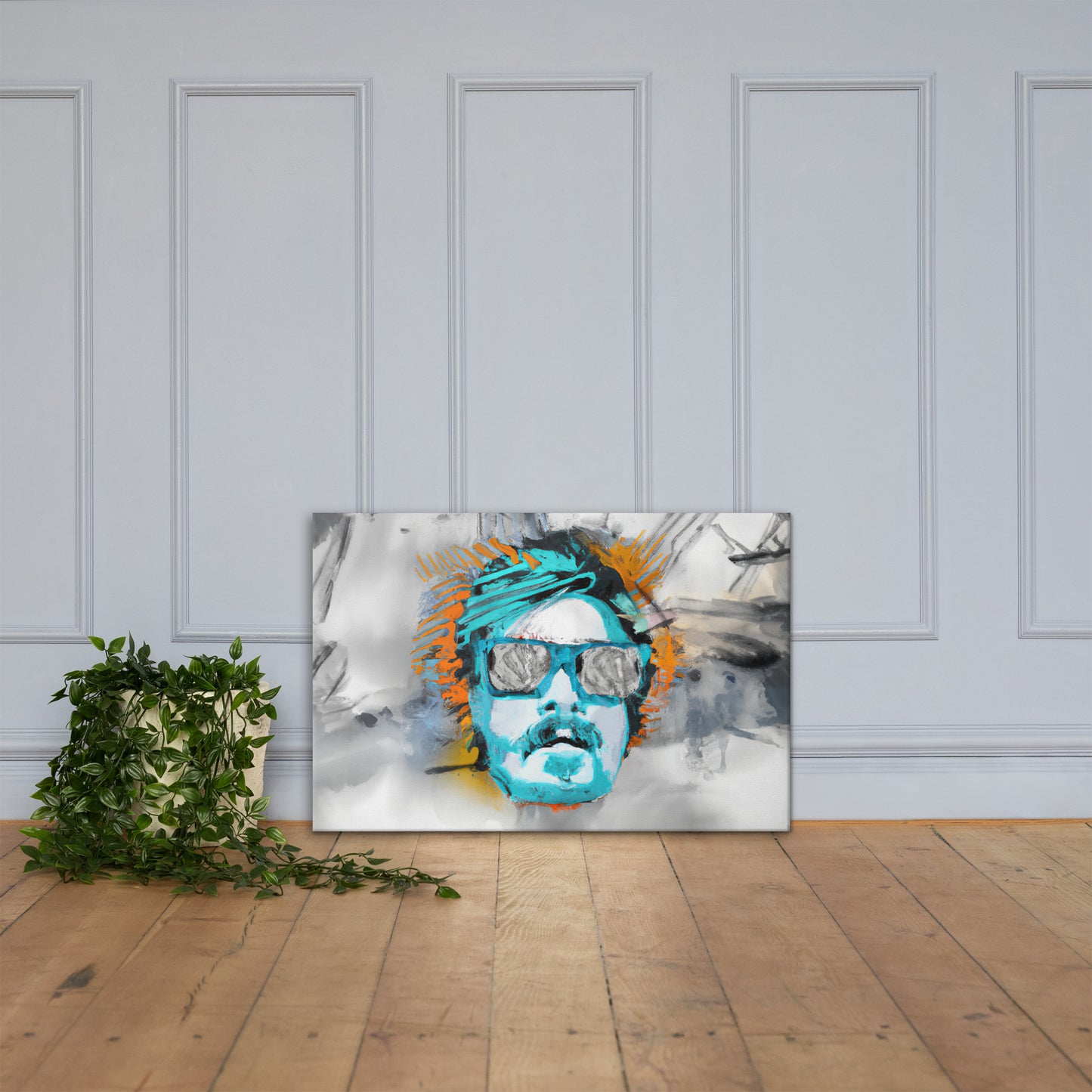 Portraits, Sunglasses, Digital Art, Canvas Print, High Quality Image, For Home Decor & Interior Design