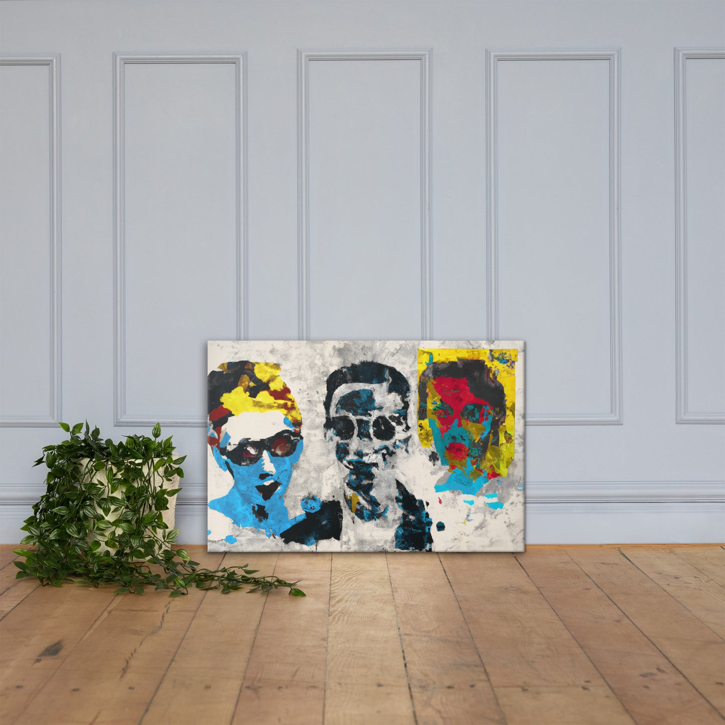 Three Amigos, Portraits, Digital Art, Canvas Print, High Quality Image, For Home Decor & Interior Design