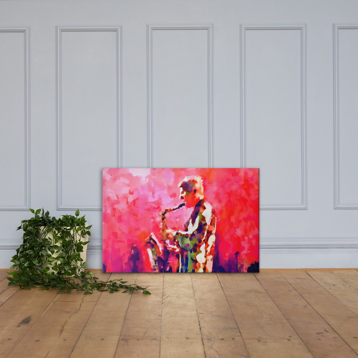 Saxophone Player, Portraits, Digital Art, Canvas Print, High Quality Image, For Home Decor & Interior Design