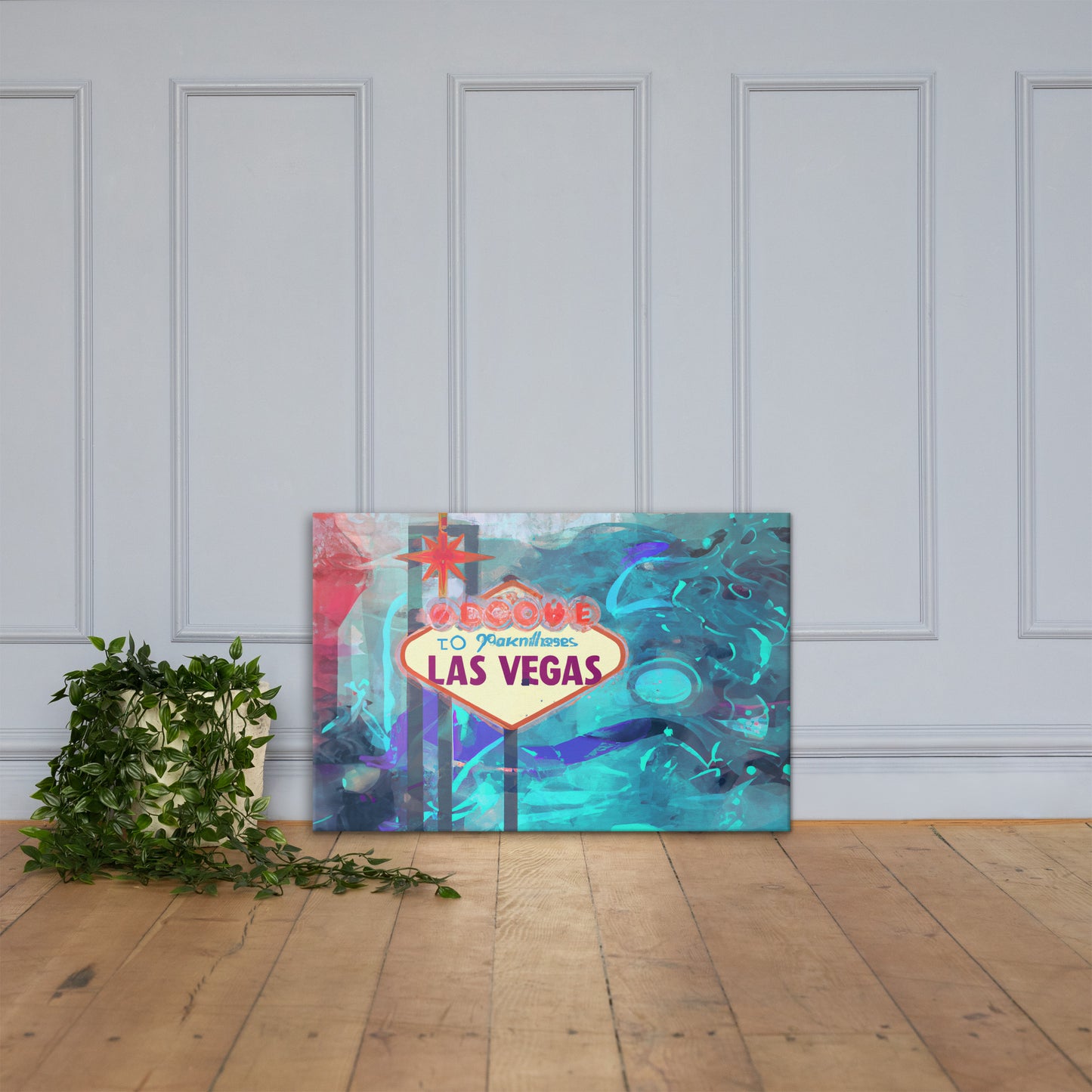 Vegas, Urban Vibes, Digital Art, Canvas Print, High Quality Image, For Home Decor & Interior Design