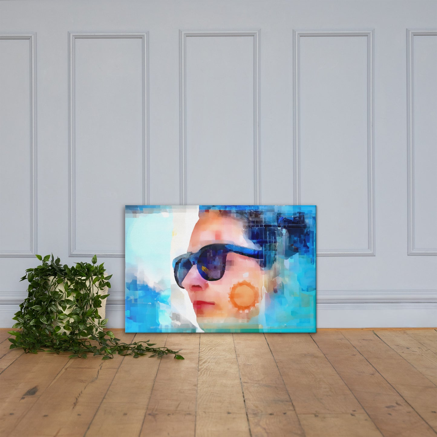 She Vibes, Sunglasses, Digital Art, Canvas Print, High Quality Image, For Home Decor & Interior Design