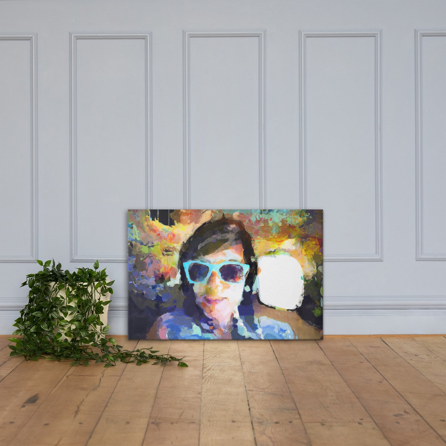 Portraits, Sunglasses, Digital Art, Canvas Print, High Quality Image, For Home Decor & Interior Design