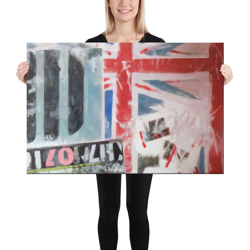 Abstracts, Union Jack, Digital Art, Canvas Print, High Quality Image, For Home Decor & Interior Design