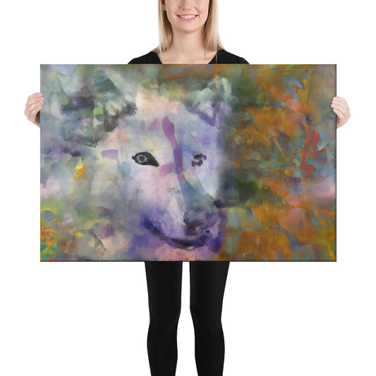 Wolf, Animal Life, Digital Art, Canvas Print, High Quality Image, For Home Decor & Interior Design
