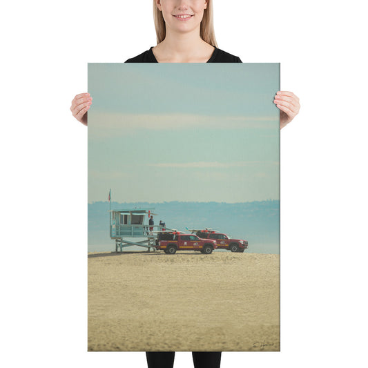 Lifeguard Station at Venice Beach, California, Photography, Canvas Print, High Quality Image, For Home Decor & Interior Design