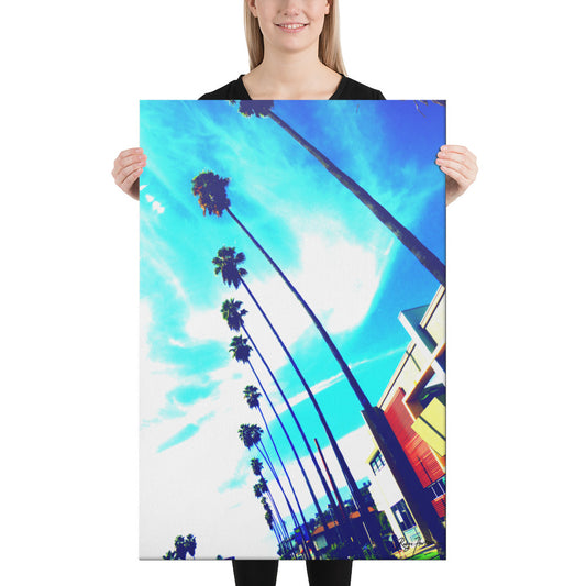 Cruising Sunset Blvd, Hollywood, California, Photography, Canvas Print, High Quality Image, For Home Decor & Interior Design