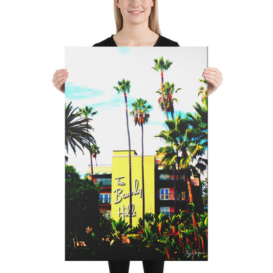 Beverly Hills Hotel, Scenic, City, Urban, California, Photography, Canvas Print, High Quality Image, For Home Decor & Interior Design