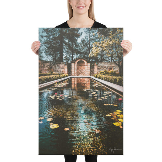 Beautiful Reflecting Pool, California, Photography, Canvas Print, High Quality Image, For Home Decor & Interior Design