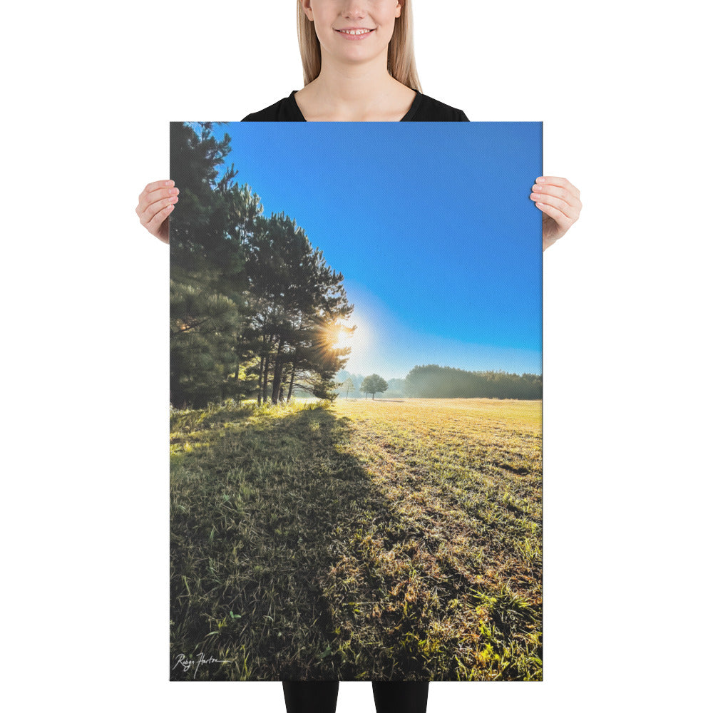 Early Morning On The Farm, Scenic, Photography, Canvas Print, High Quality Image, For Home Decor & Interior Design