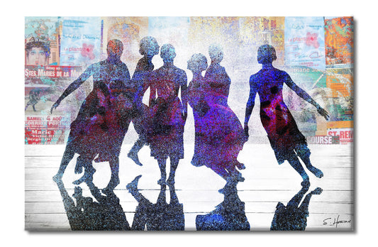 "Urban Dance", Digital Art, Giclée on Canvas with Signature, High Quality Image, 26"x40", Limited Edition of 50