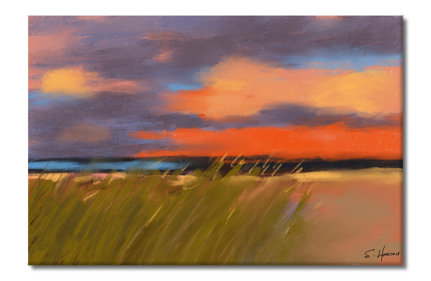 "Grassy Fields", Digital Art, Giclee on Canvas with Signature, High Quality Image, 24"x36" or 40"x60", Limited Edition of 50