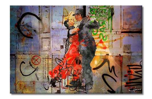 "Two To Tango", Digital Art, Giclée on Canvas with Signature, High Quality Image, 24"x36" or 40"x60", Limited Edition of 50