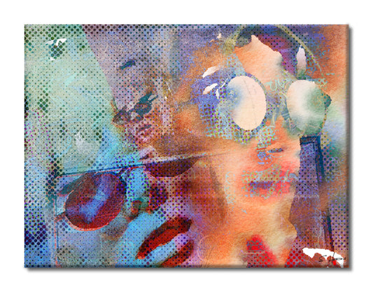 "Sunglasses at Night", She Vibes, Digital Art, Giclée on Canvas with Signature, High Quality Image, 30"x40", Limited Edition of 50