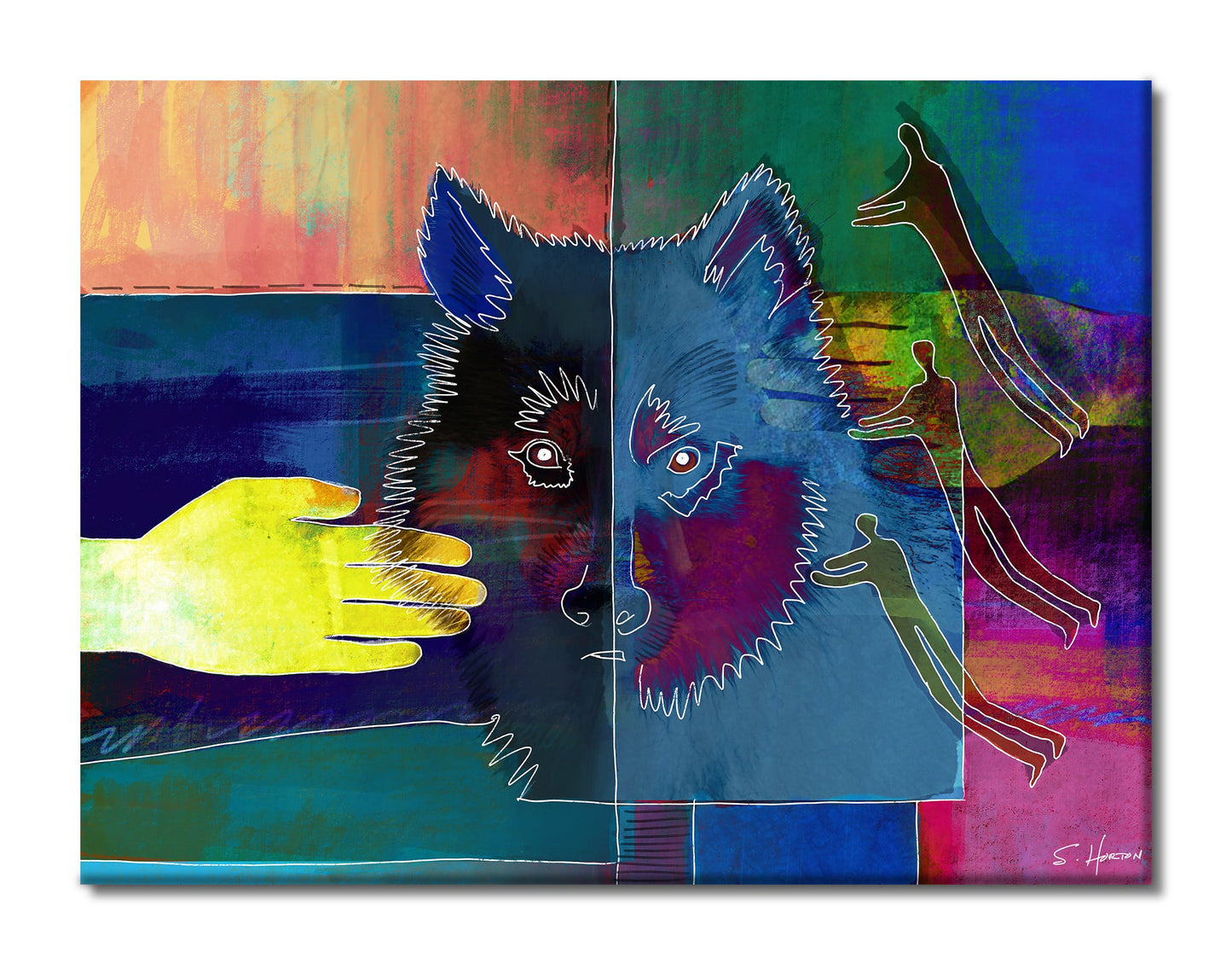 "The Hand That Feeds You", Animal Life, Digital Art, Giclée on Canvas with Signature, High Quality Image, 30"x40", Limited Edition of 50