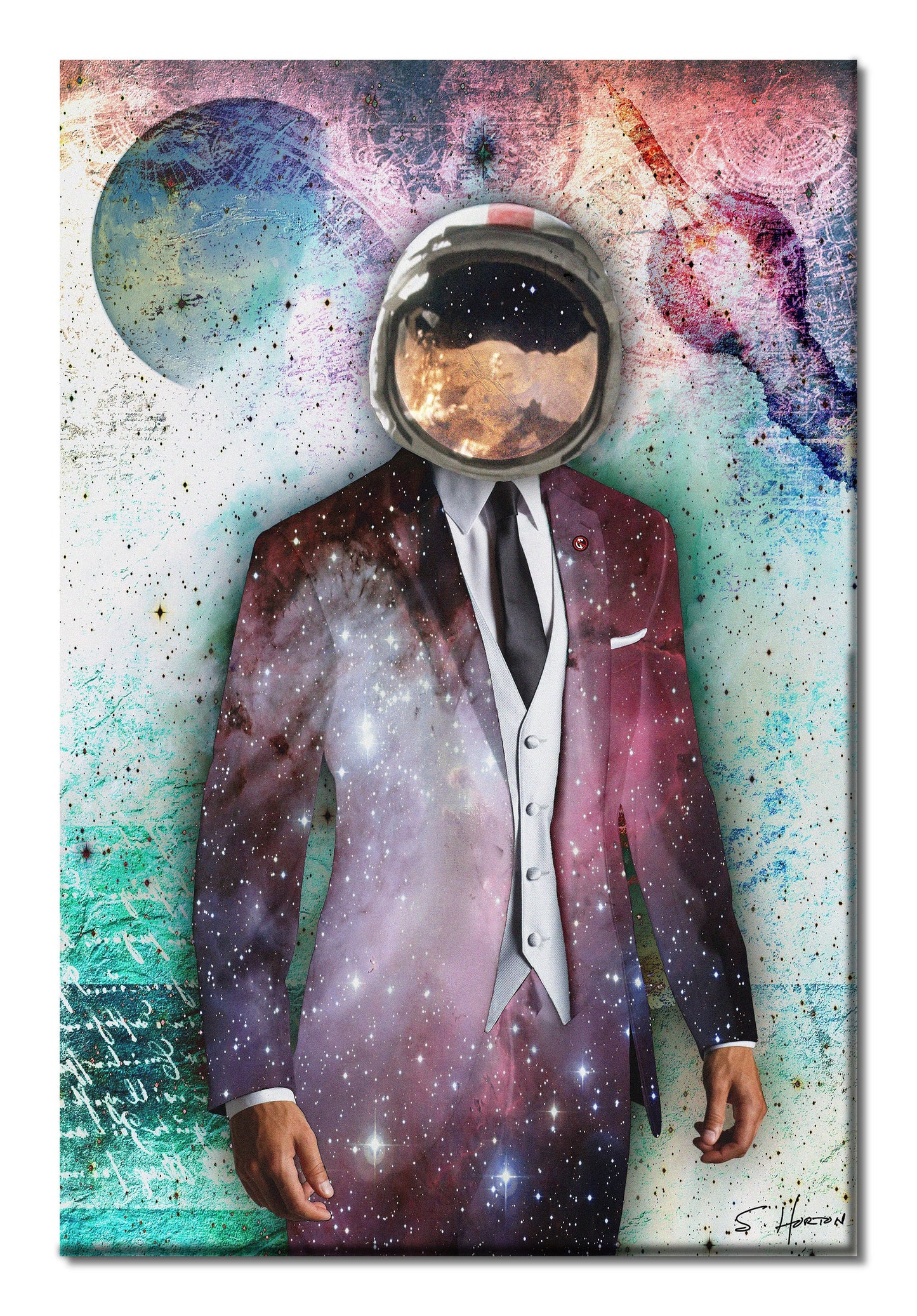 "Space: The Final Emerging Market", Dreamcatchers, Surreal, Digital Art, Giclée on Canvas with Signature, High Quality Image, 24"x36" or 40"x60", Limited Edition of 50