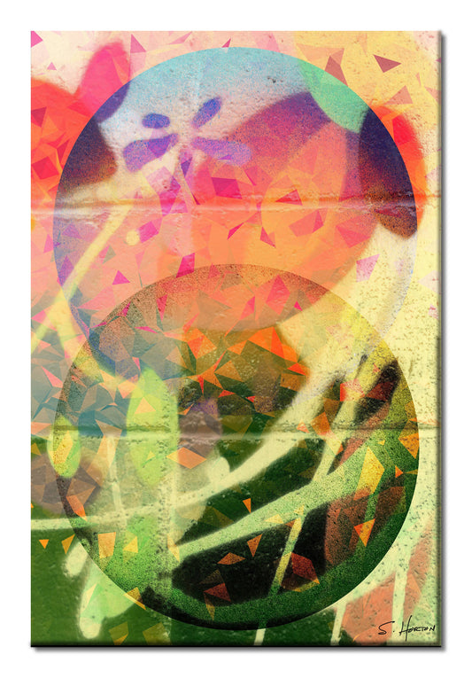 "Heaven & Earth", Abstract, Digital Art, Giclée on Canvas with Signature, 24"x36" or 40"x60", Limited Edition of 50