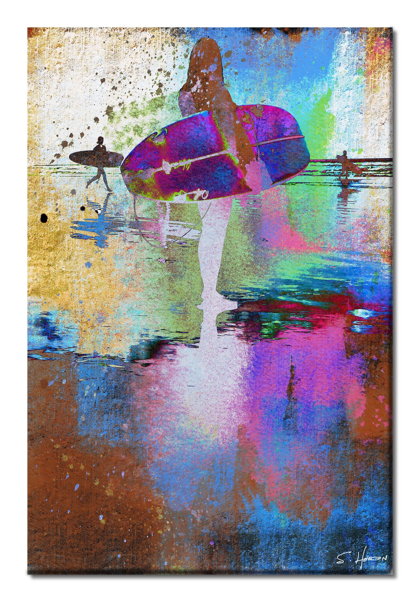 "Surf's Up", Digital Art, Giclée on Canvas with Signature, High Quality Image, 24"x36" or 40"x60", Limited Edition of 50