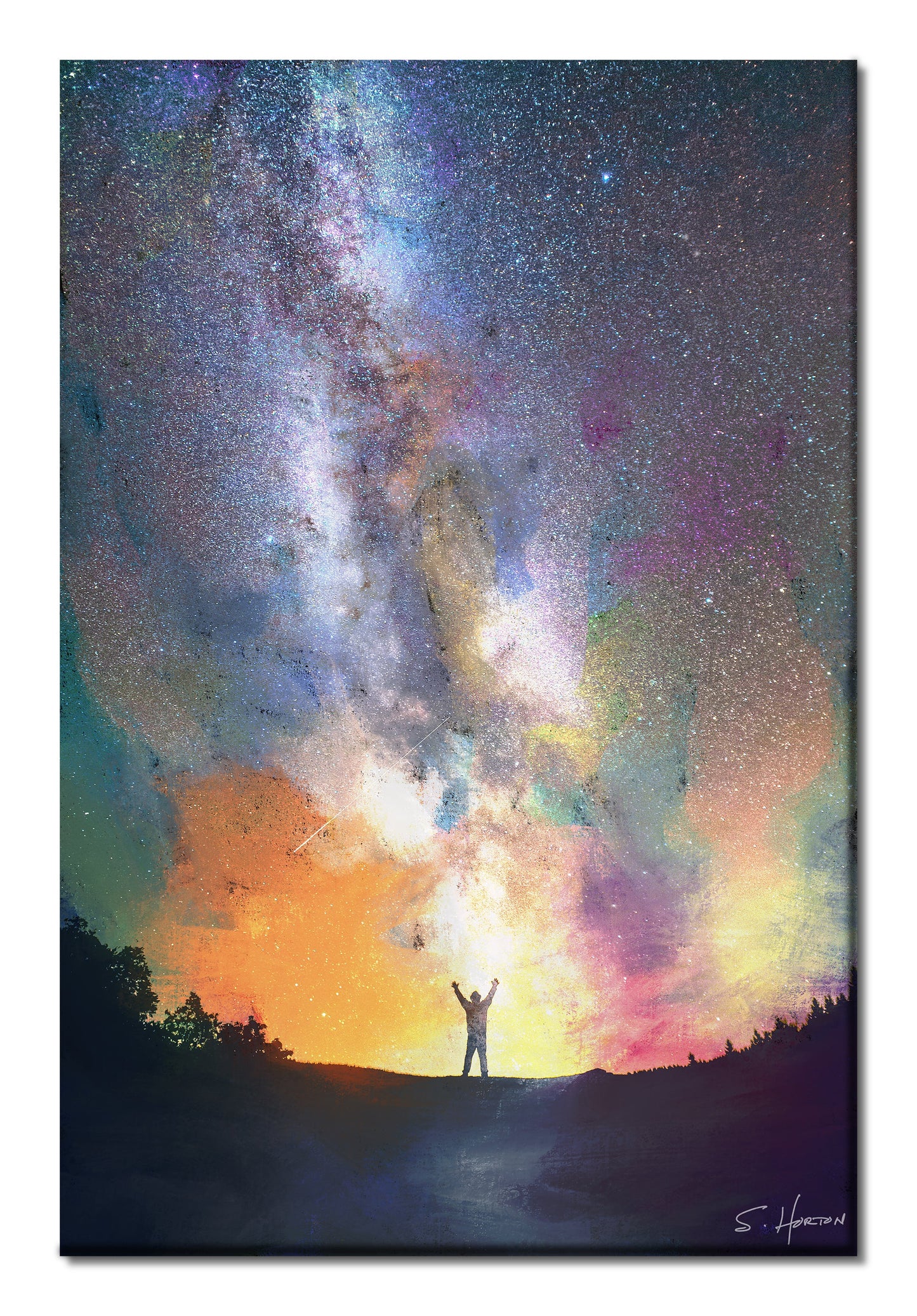 "Reach For The Stars", Digital Art, Giclee on Canvas with Signature, High Quality Image, 24"x36" or 40"x60", Limited Edition of 50