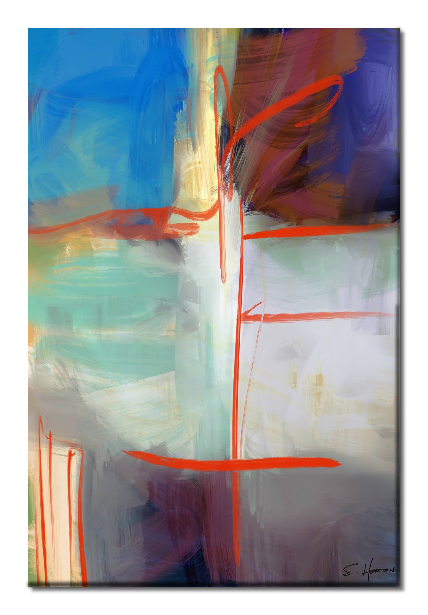 "Subdivisions", Abstract, Digital Art, Giclee on Canvas with Signature, High Quality Image, 24"x36" or 40"x60", Limited Edition of 50