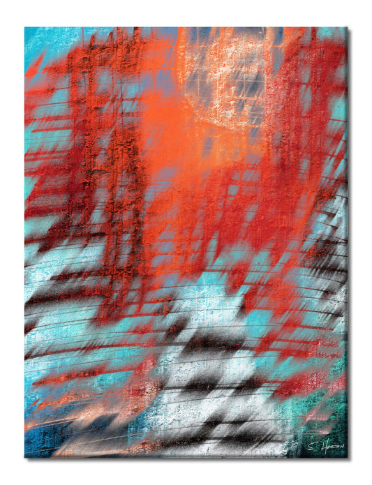 "String Harmonics", Abstracts, Digital Art, Giclée on Canvas with Signature, High Quality Image, 30"x40", Limited Edition of 50