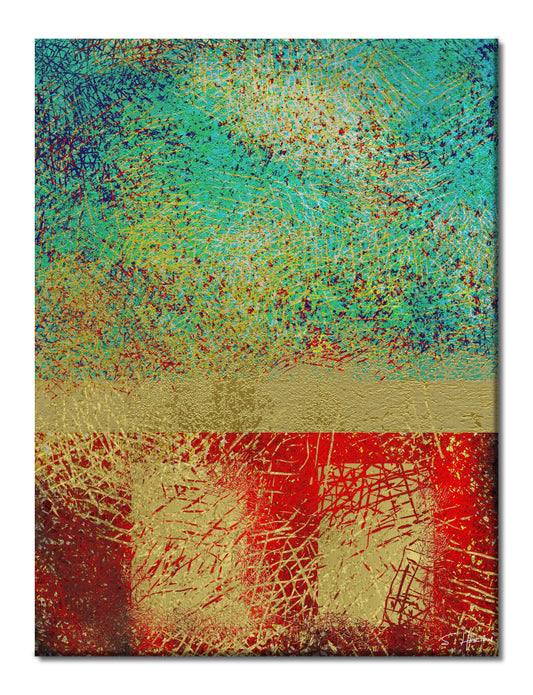 "The Golden Rule", Abstracts, Digital Art, Giclée on Canvas with Signature, High Quality Image, 30"x40", Limited Edition of 50