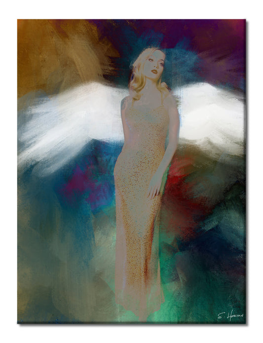 "Angel Wings", Digital Art, Giclée on Canvas with Signature, High Quality Image, 30"x40", Limited Edition of 50