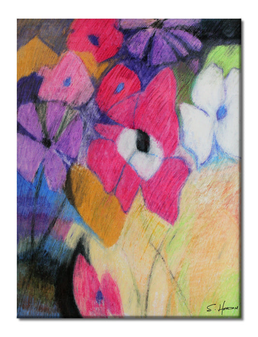 Field of Flowers, Fine Art, Giclée on Canvas with Signature, 30"x40", Limited Edition of 50