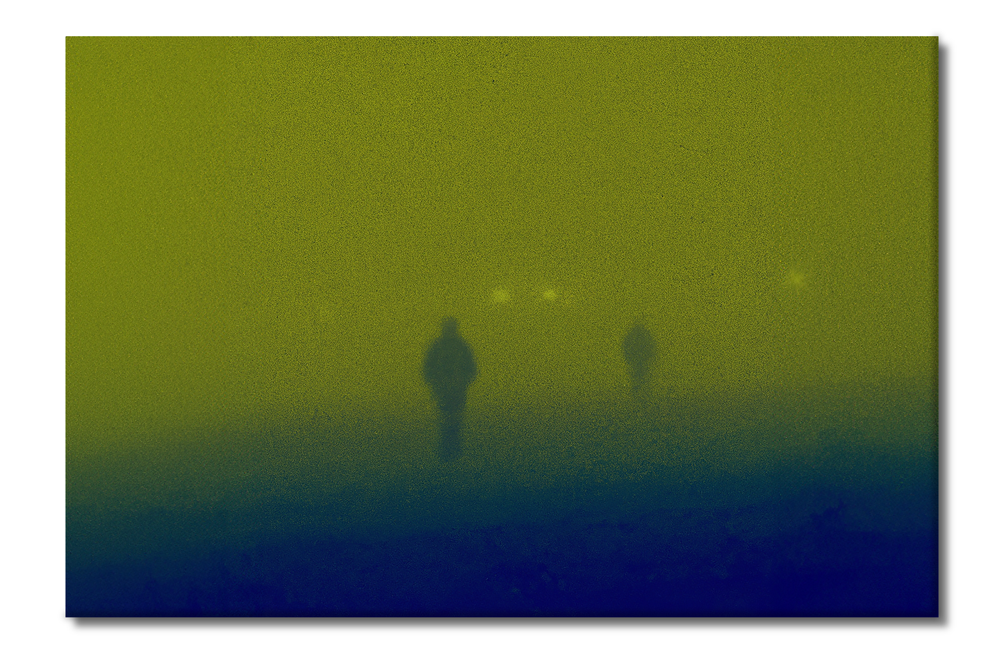 Foggy Night at the Beach, Beach Life, Digital Art, Canvas Print, High Quality Image, For Home Decor & Interior Design