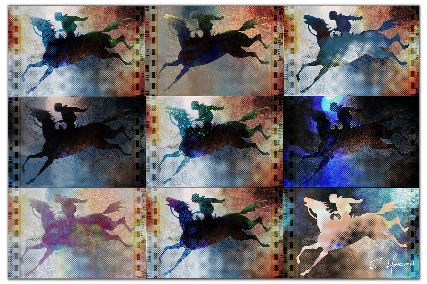 "Riders on the Storm", Digital Art, Giclée on Canvas with Signature, High Quality Image, 24"x36" or 40"x60", Limited Edition of 50