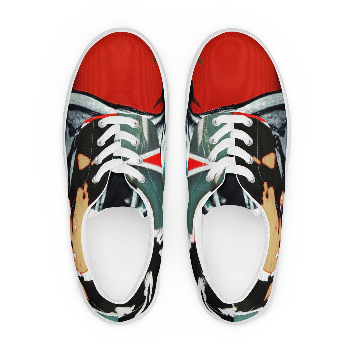 Portraits, Original Art, Men’s Lace-Up Canvas Shoes