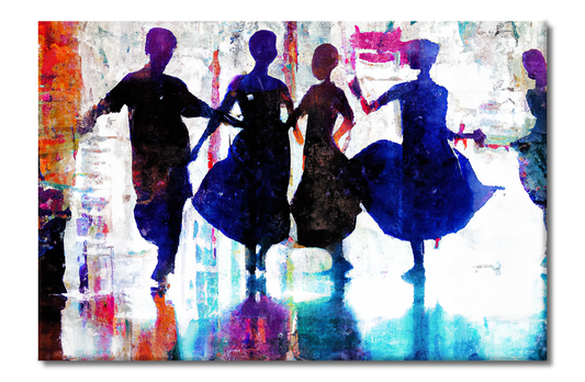 Dancers, Portraits, Digital Art, Canvas Print, High Quality Image, For Home Decor & Interior Design