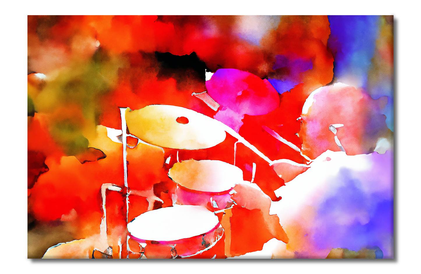 Drummer, Portraits, Music, Play, Digital Art, Canvas Print, High Quality Image, For Home Decor & Interior Design