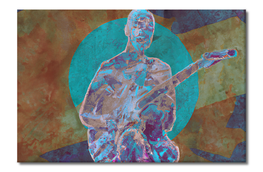 Guitar Player, Portraits Digital Art, Canvas Print, High Quality Image, For Home Decor & Interior Design