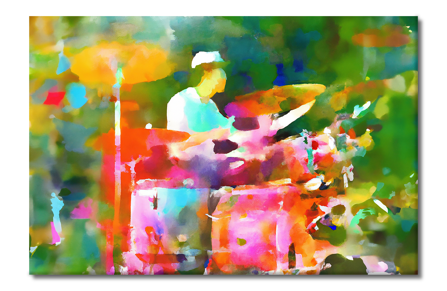 Drummer, Portraits, Digital Art, Canvas Print, High Quality Image, For Home Decor & Interior Design