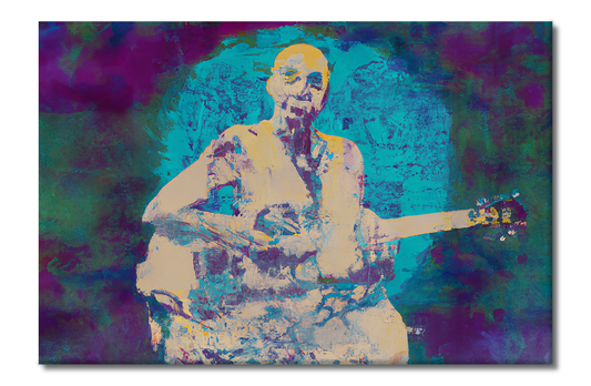 Guitar Player, Portraits, Digital Art, Canvas Print, High Quality Image, For Home Decor & Interior Design