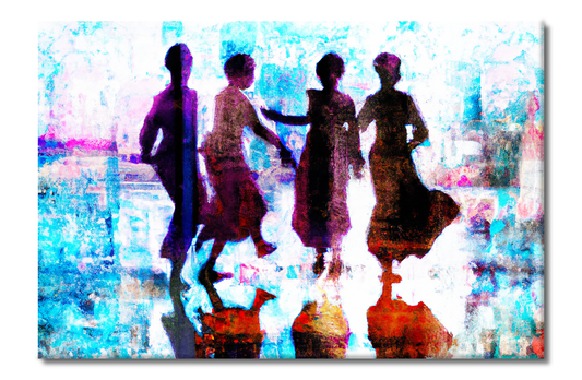 Urban Dance, Digital Art, Giclee on Canvas with Signature, High Quality Image, For Home Decor & Interior Design