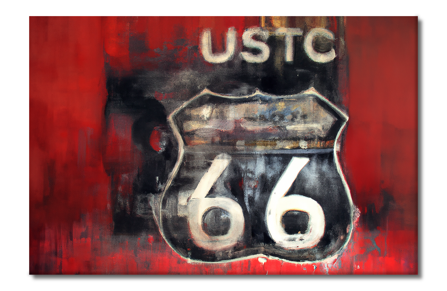 Route 66 Series, Digital Art, Canvas Print, High Quality Image, For Home Decor & Interior Design