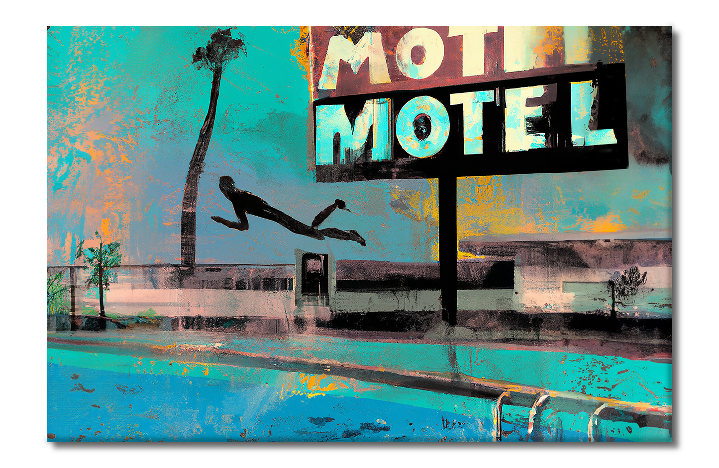 Route 66 Series, Digital Art, Canvas Print, High Quality Image, For Home Decor & Interior Design