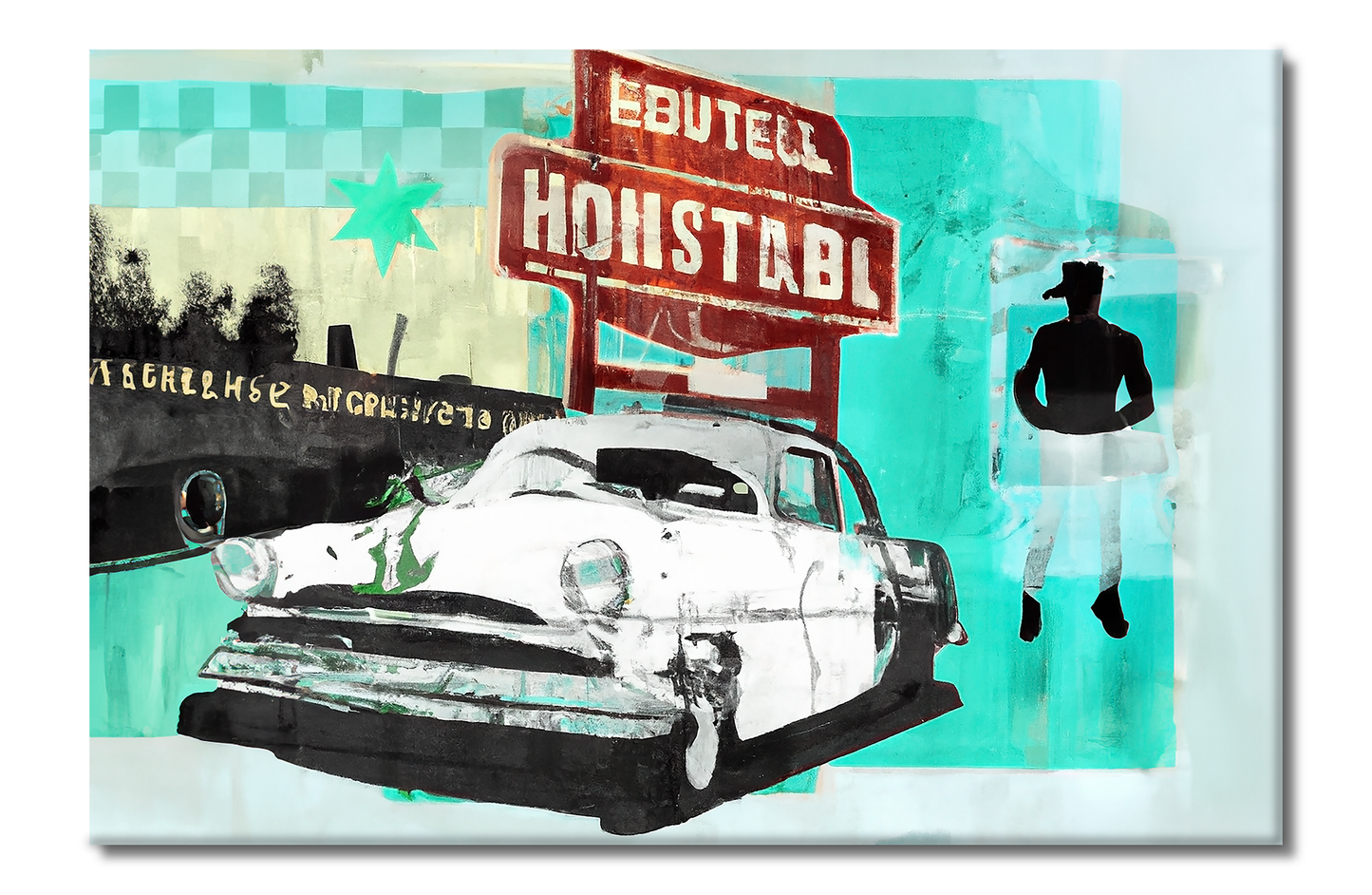 Route 66 Series, Digital Art, Canvas Print, High Quality Image, For Home Decor & Interior Design