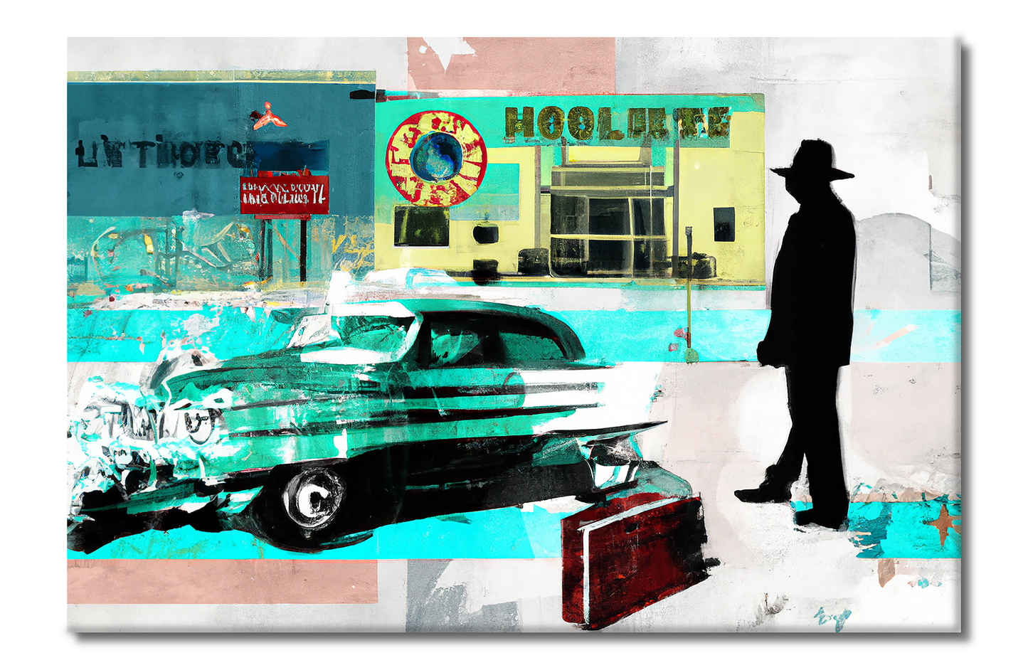 Route 66 Series, Digital Art, Canvas Print, High Quality Image, For Home Decor & Interior Design