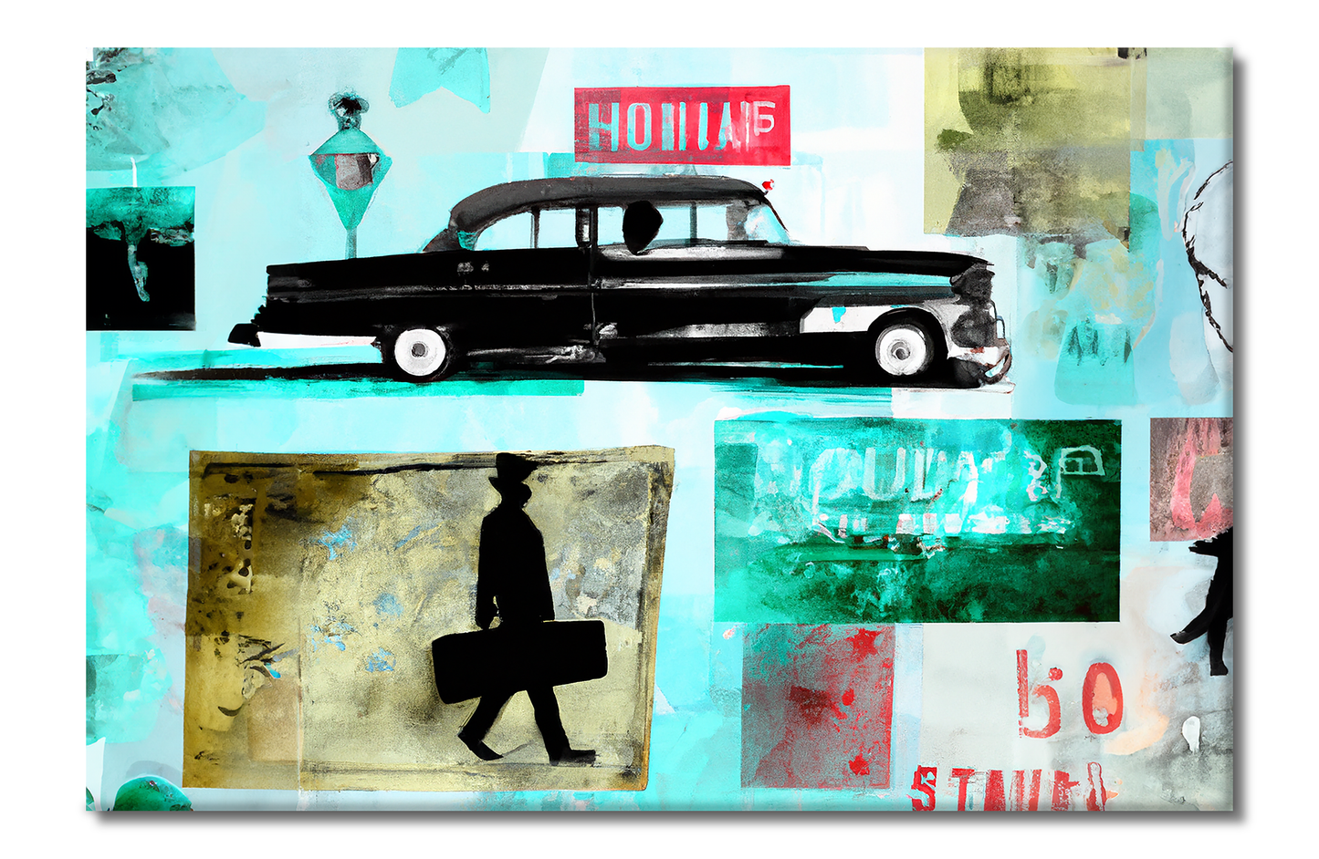 Route 66 Series, Digital Art, Canvas Print, High Quality Image, For Home Decor & Interior Design