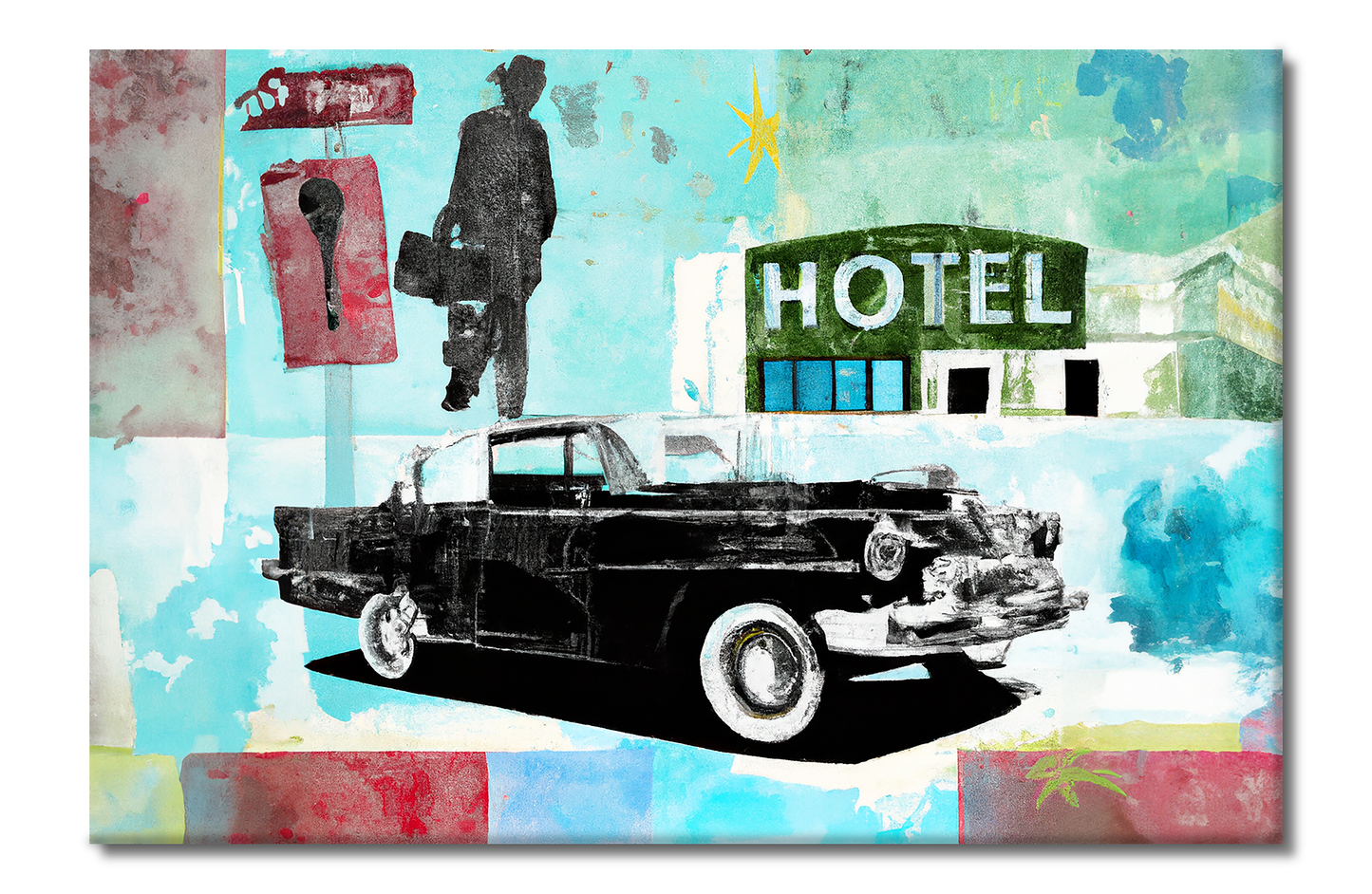 Route 66 Series, Digital Art, Canvas Print, High Quality Image, For Home Decor & Interior Design