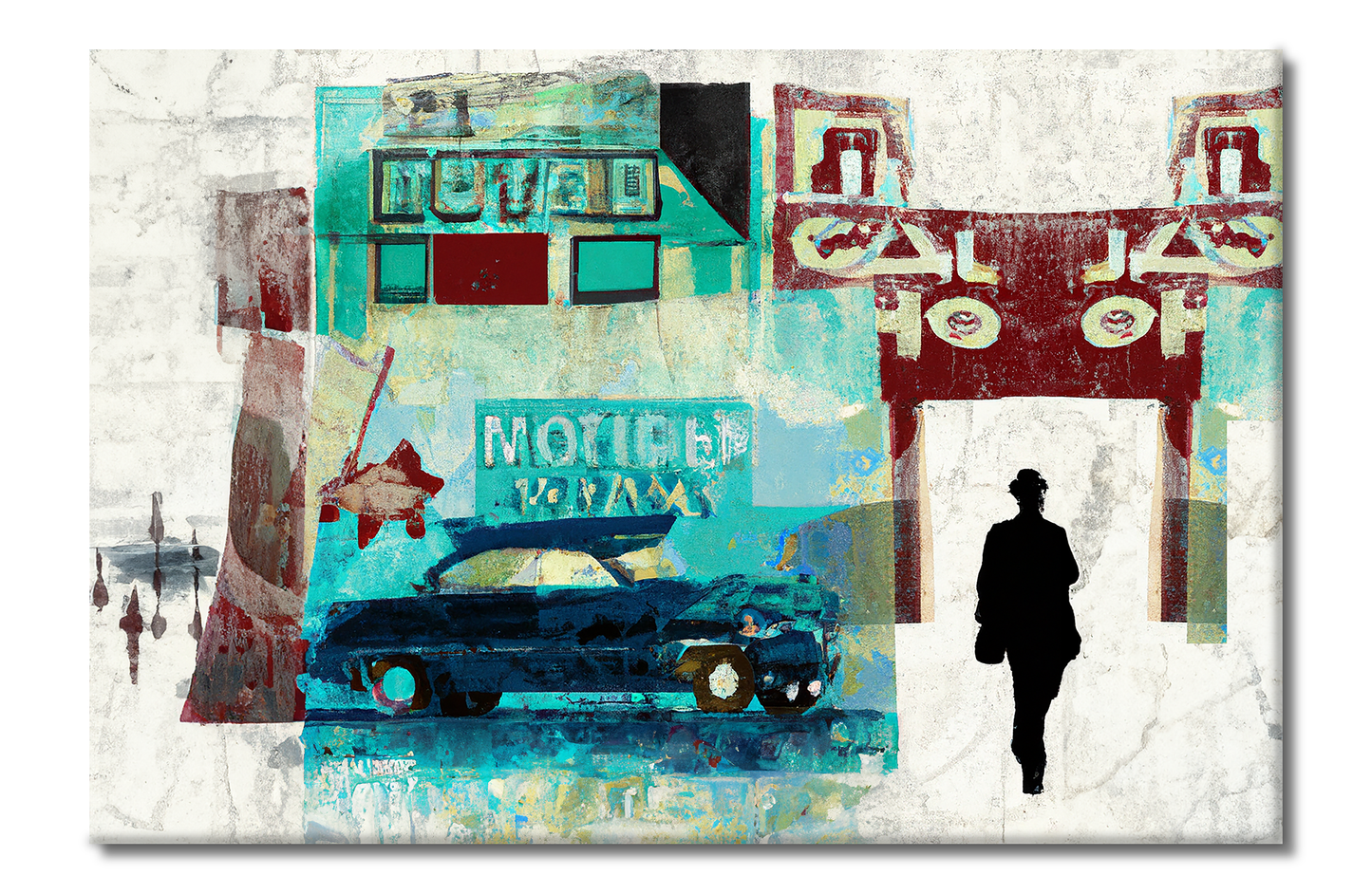 Route 66 Series, Digital Art, Canvas Print, High Quality Image, For Home Decor & Interior Design