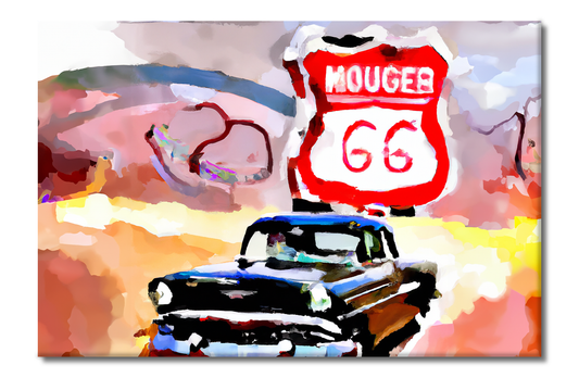 Route 66 Series, Digital Art, Canvas Print, High Quality Image, For Home Decor & Interior Design