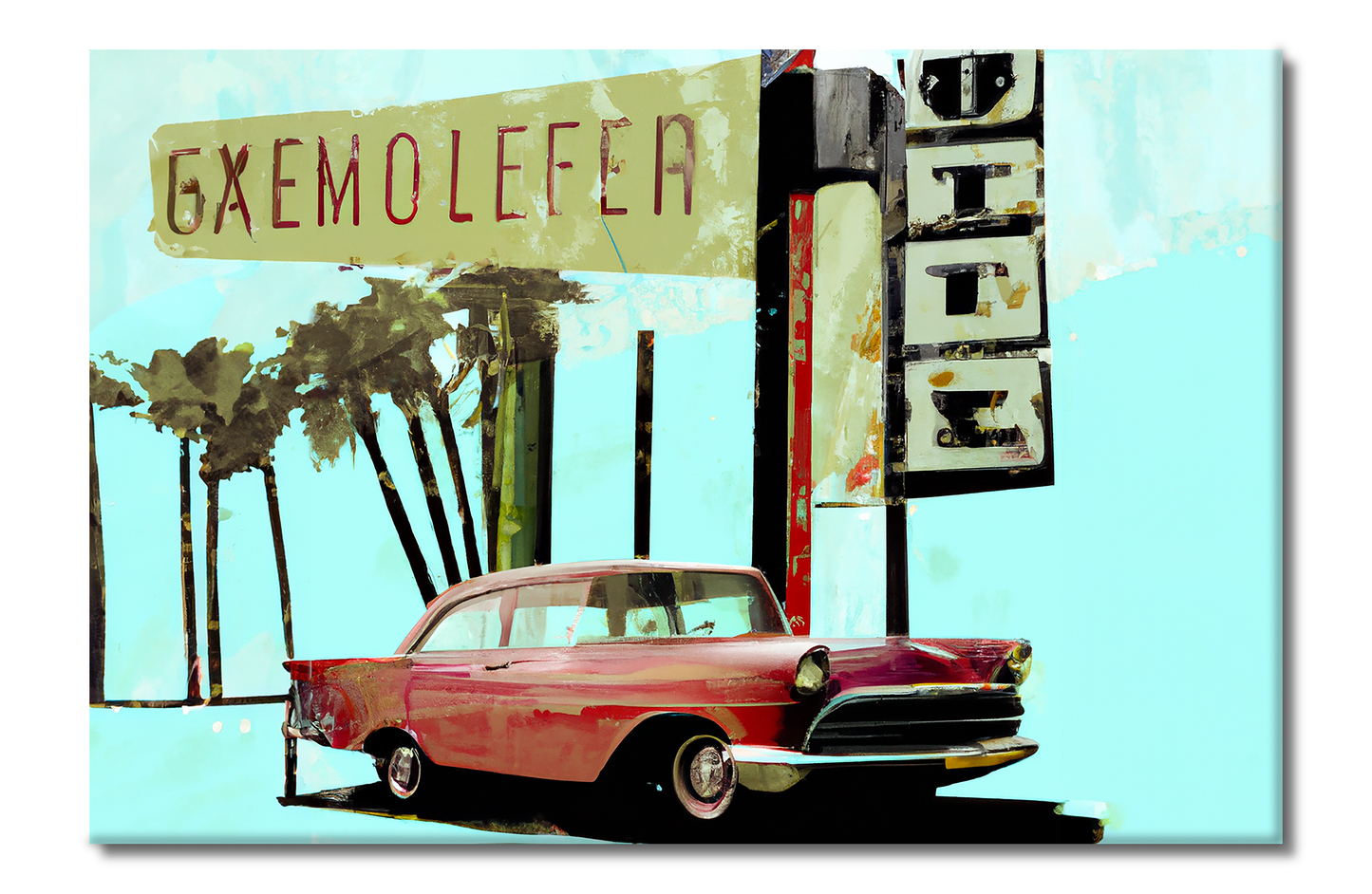 Route 66 Series, Digital Art, Canvas Print, High Quality Image, For Home Decor & Interior Design