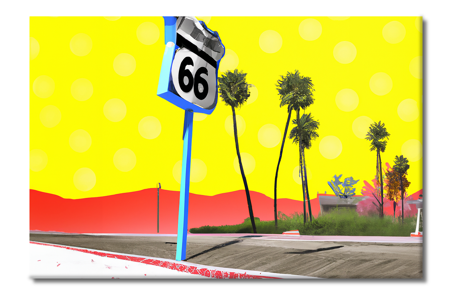 Route 66 Series, Digital Art, Canvas Print, High Quality Image, For Home Decor & Interior Design